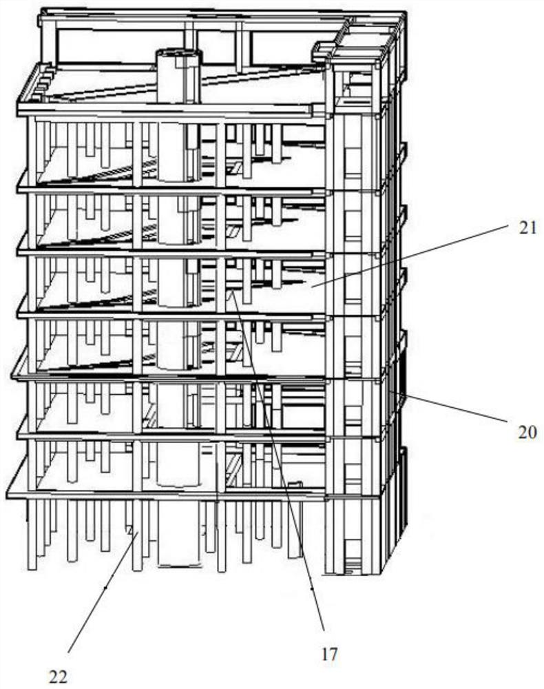 一种非规则板柱剪力墙结构中钢楼梯的吊装施工方法