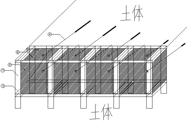 一种边坡预应力桩-墙-锚复合支护结构及施工方法