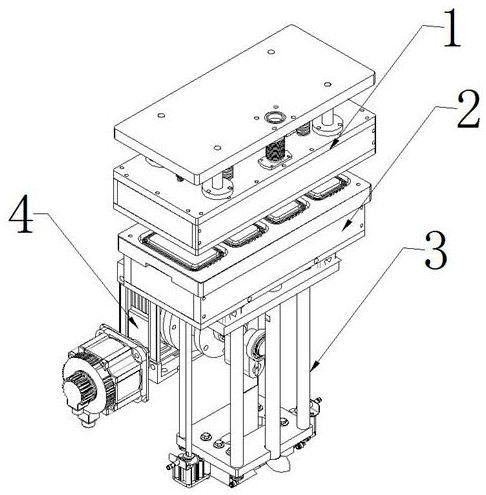 一种托盒封口包装机模具升降曲柄连杆动力机构