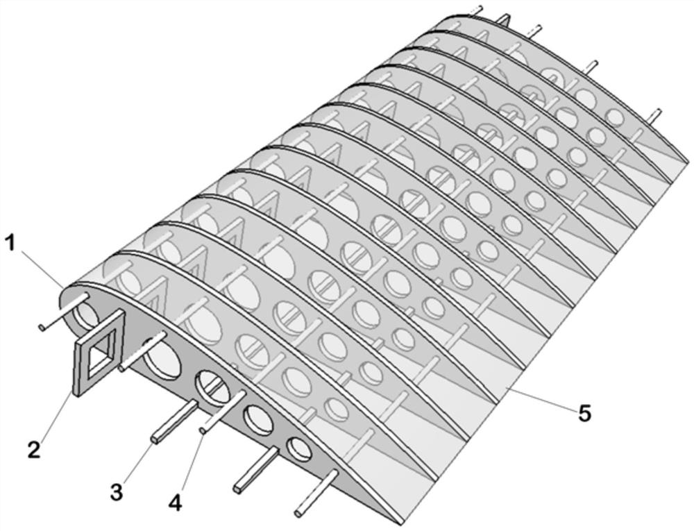 一种碳纤维机翼骨架结构