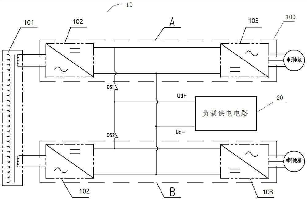 一种电力机车的变流系统