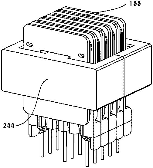 一种模块化绕组高频变压器