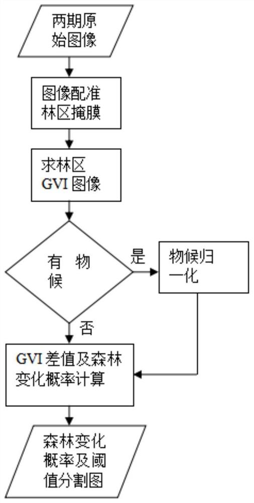 森林遥感信息变化概率模型