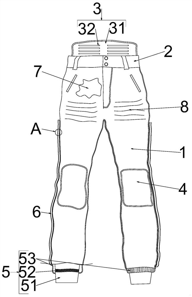 一种新型舒适保暖裤