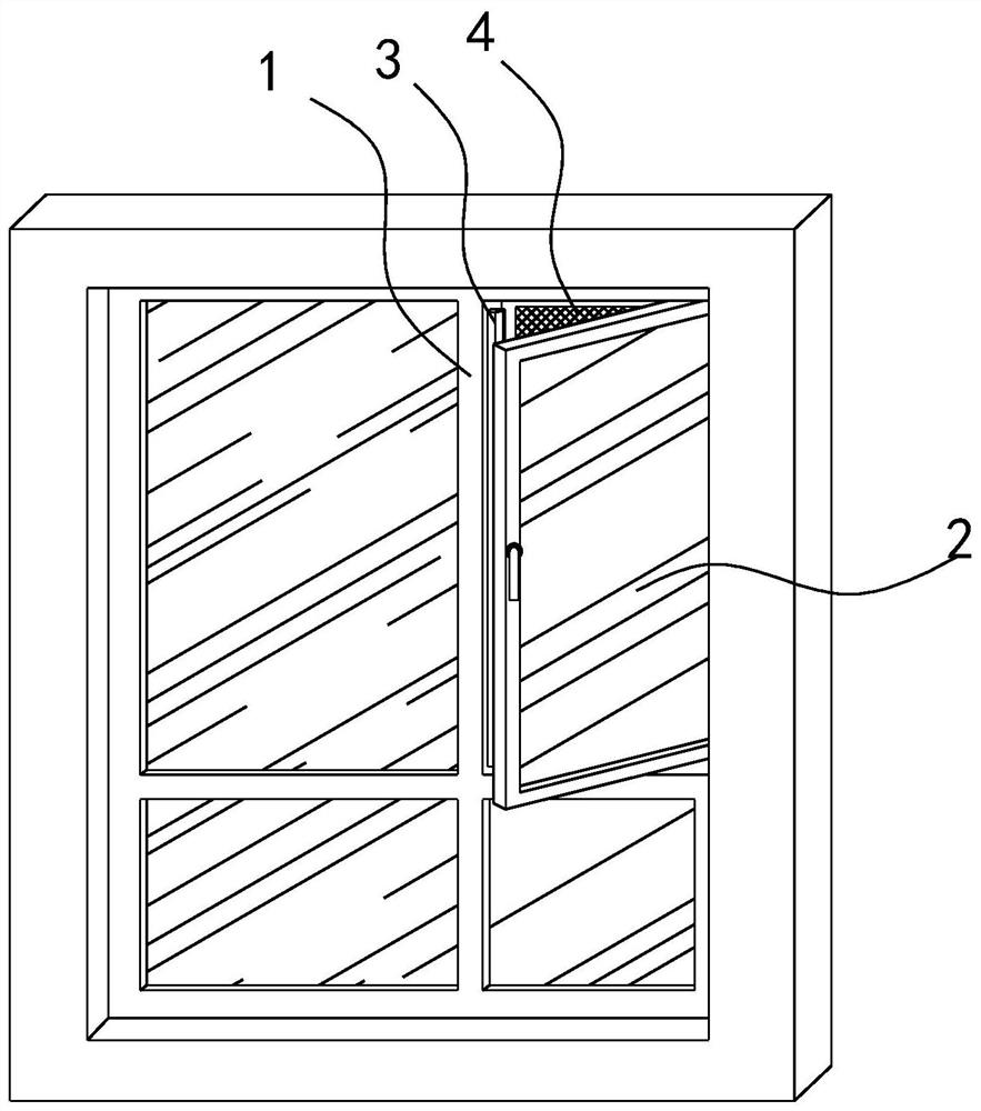一种静音极窄框扇齐平防盗防水自排水的系统门窗