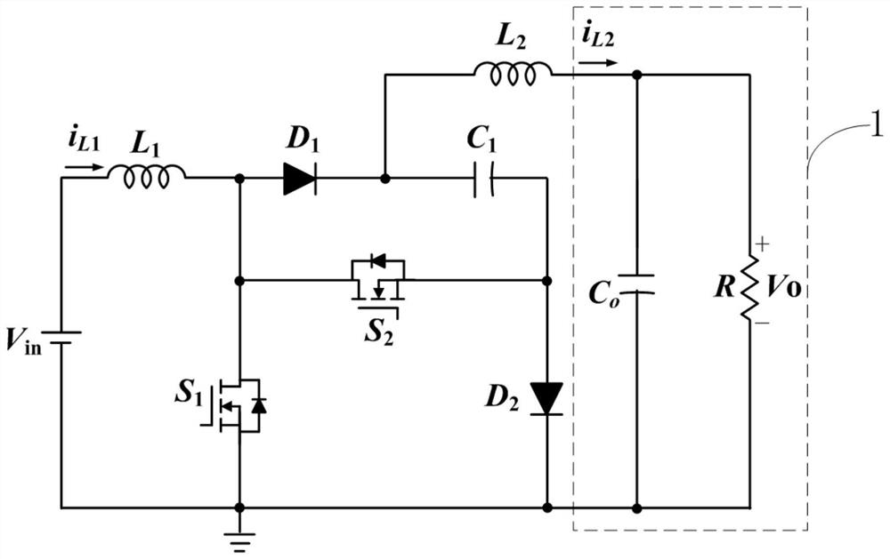 一种实现输入输出低纹波的升压变换电路及变换器