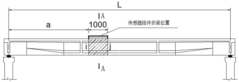 一种测量桥梁受弯构件内力的传感器组件及方法