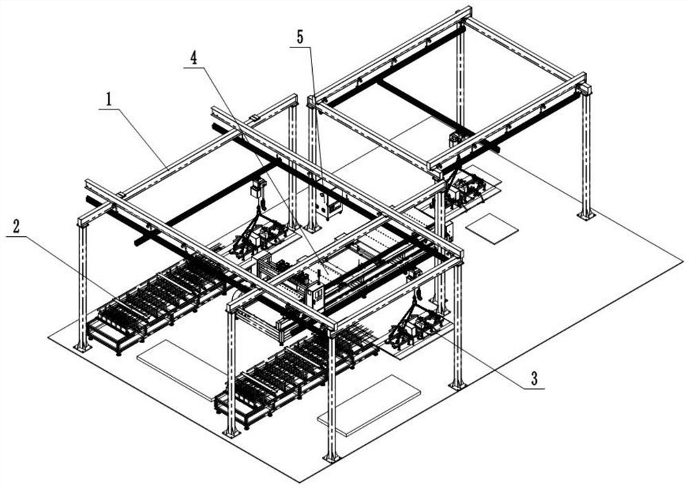 一种装配式建筑自动组装生产线系统