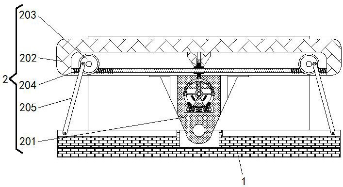 一种具有防倾斜功能的建筑土建施工挖机基座