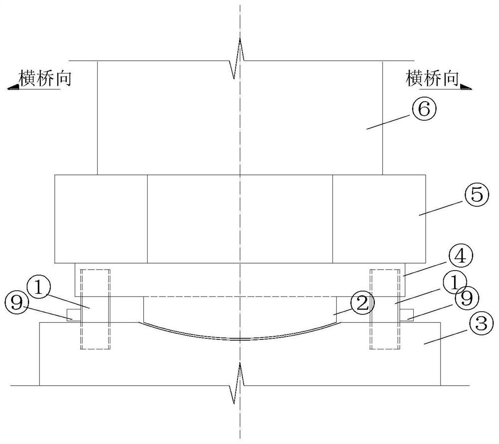 一种平转桥梁拉压临时锁定结构