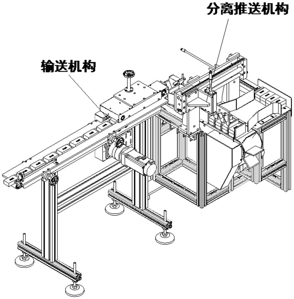 一种多包装湿巾整体打包用分离推送机构