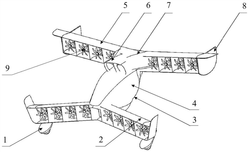 串列分布式电推进共轴涵道垂直起降飞行器