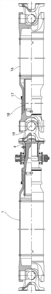 一种汽车用带中间支承铝合金传动轴