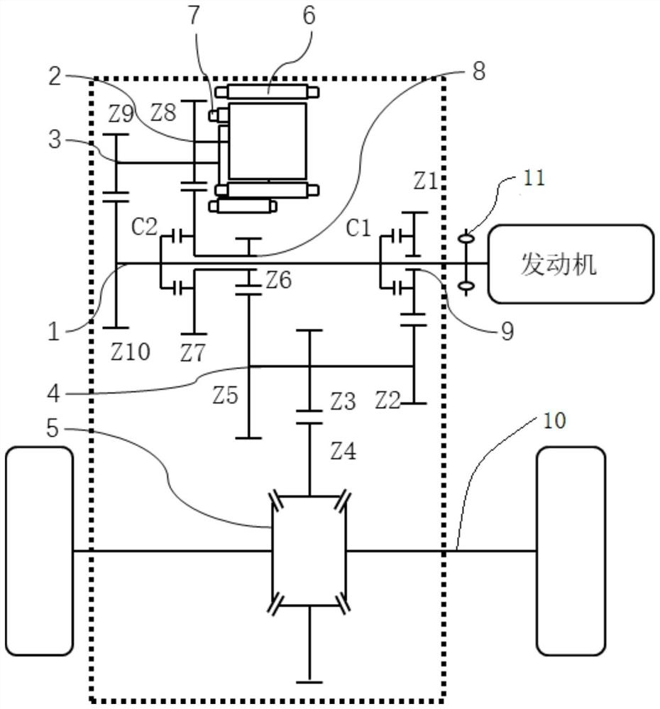 一种混联两档变速箱总成和混合动力汽车