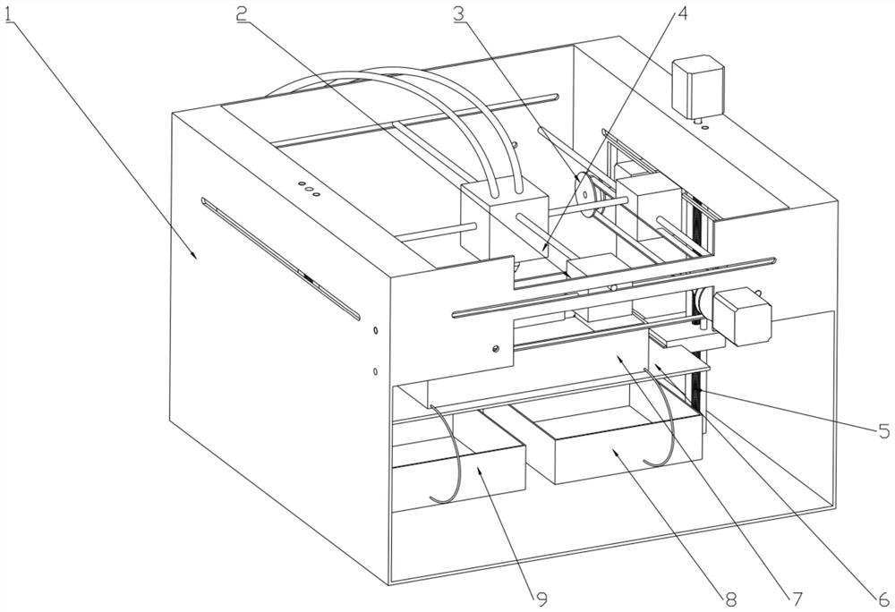 一种基于选择性电沉积的电子元器件3D打印装置及方法