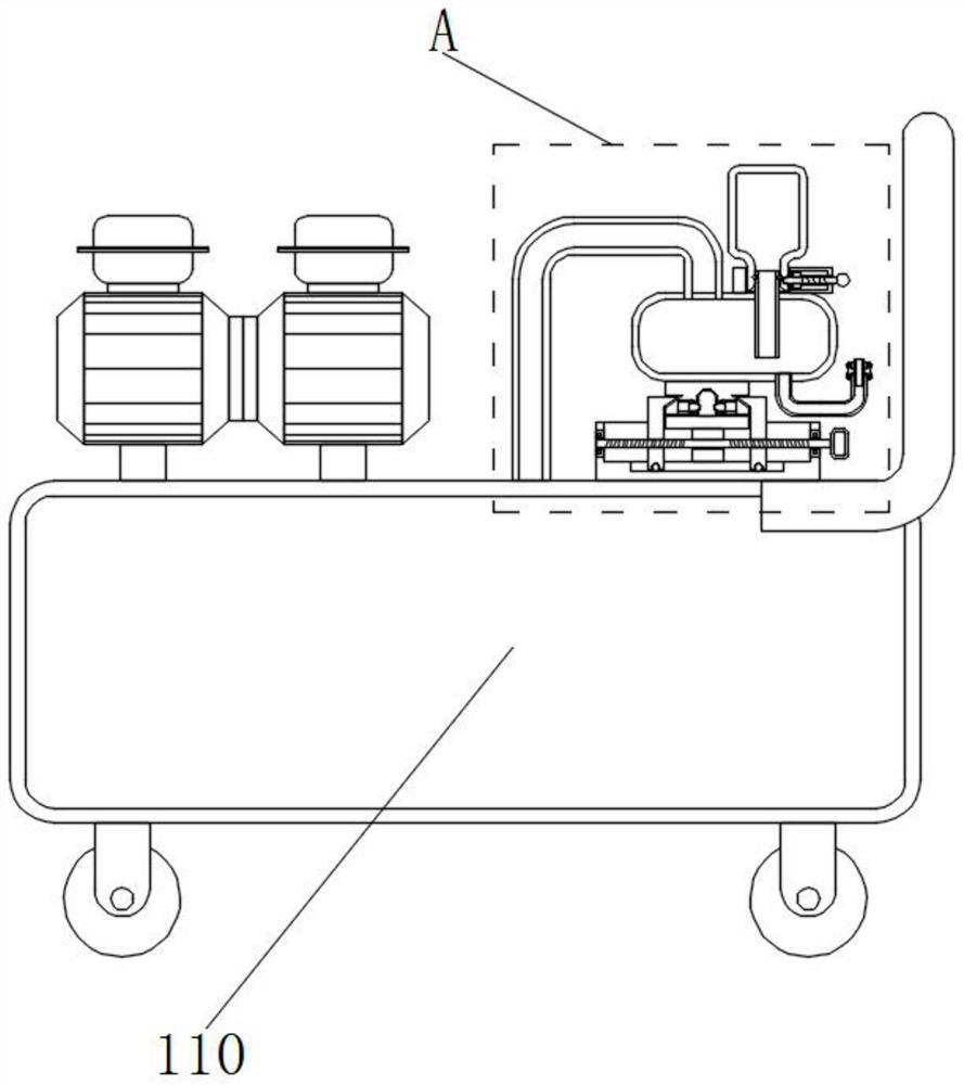 通过空气压力清洗空气源热泵末端水垢的装置
