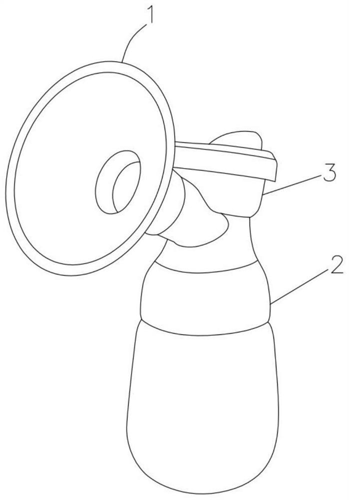 一种吸奶时防止乳头变形和乳晕疼痛的吸奶器
