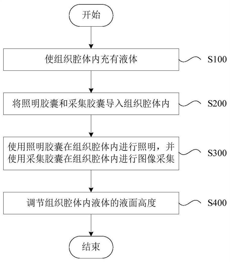 分体式内窥镜系统在组织腔体内的图像采集方法