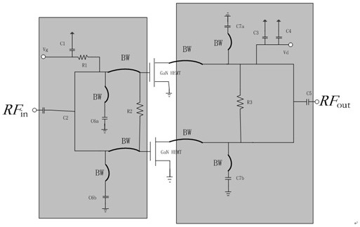 一种新型载片式内匹配功率放大器
