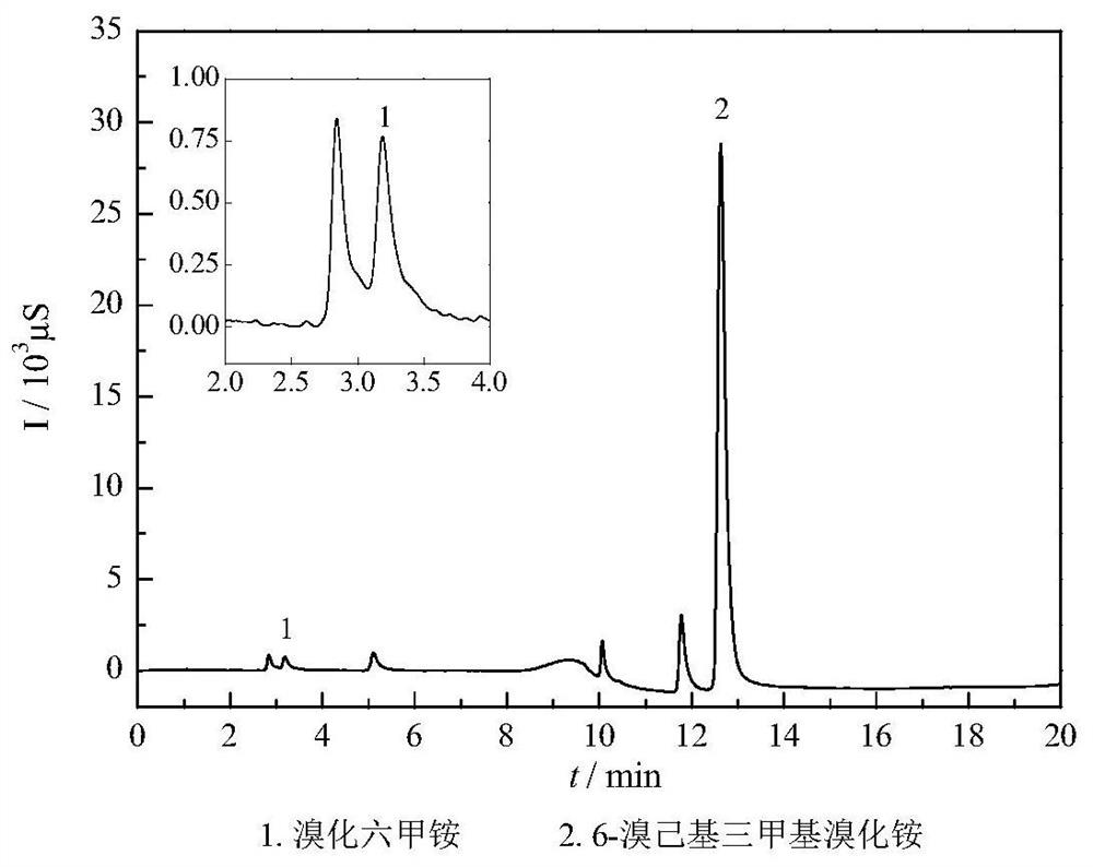 一种离子对色谱法测定6-溴己基三甲基溴化铵中相关物质的方法