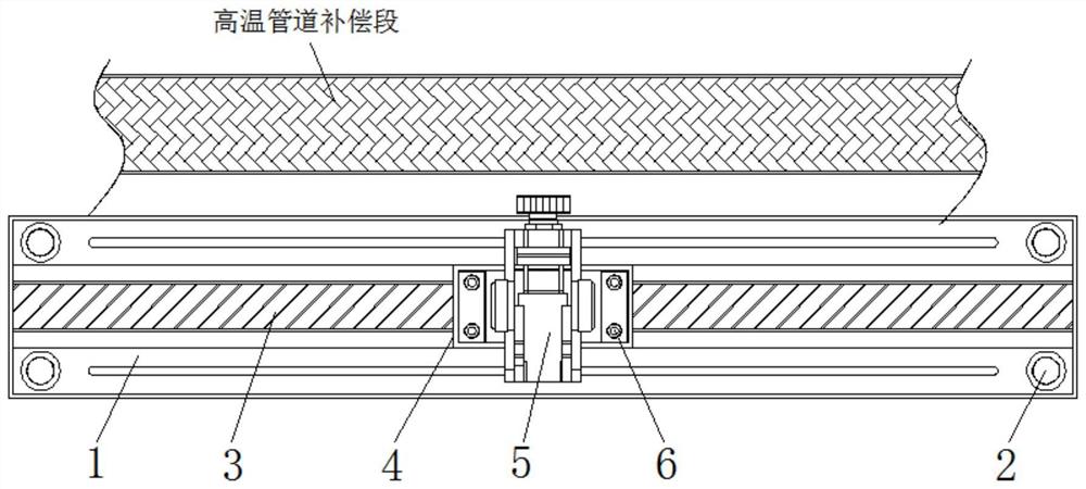 一种高温管道补偿段变形测量方法