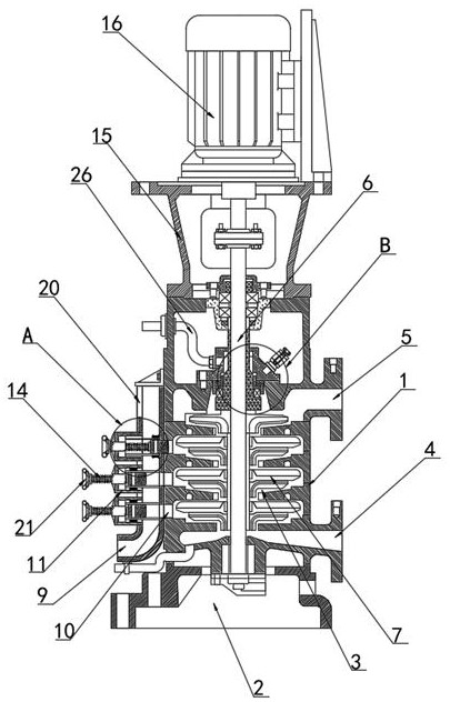 一种新型立式多级泵