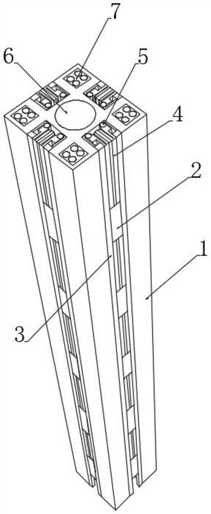 一种防火保温型建筑施工用铝型材