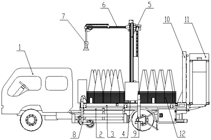 一种全自动交通锥收集工程车