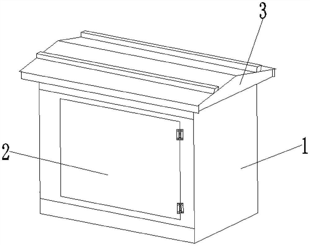 一种户外用防柜顶损坏的电力柜