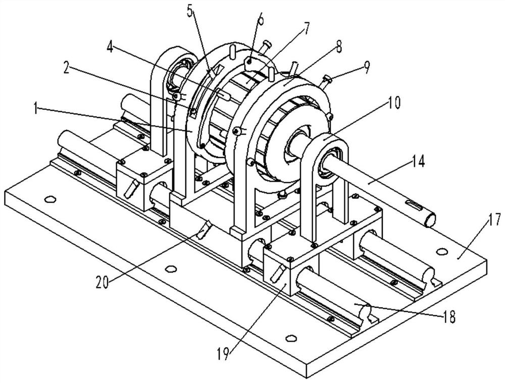 一种无框电机的测试装置