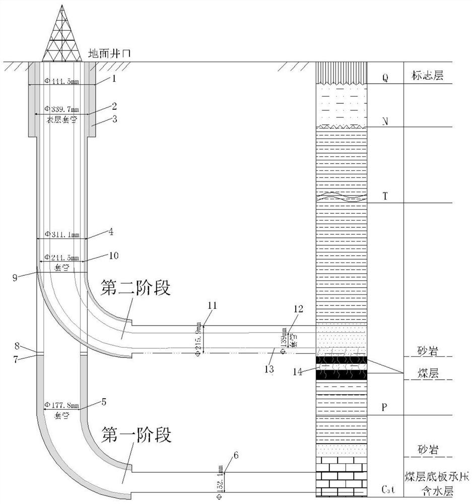 煤层底板水害区治理注浆孔兼做瓦斯抽采孔施工工艺