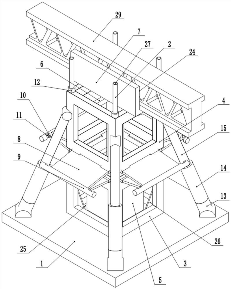 一种大跨屋面钢桁架结构施工方法