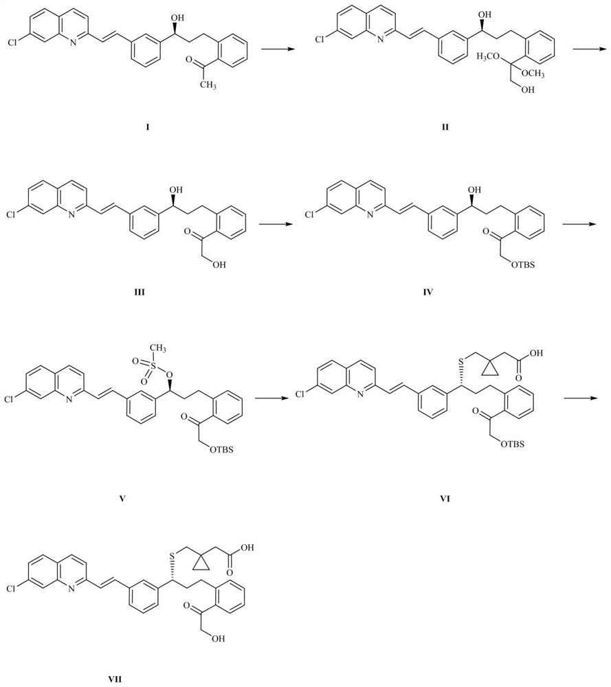 一种孟鲁司特钠衍生物的制备方法