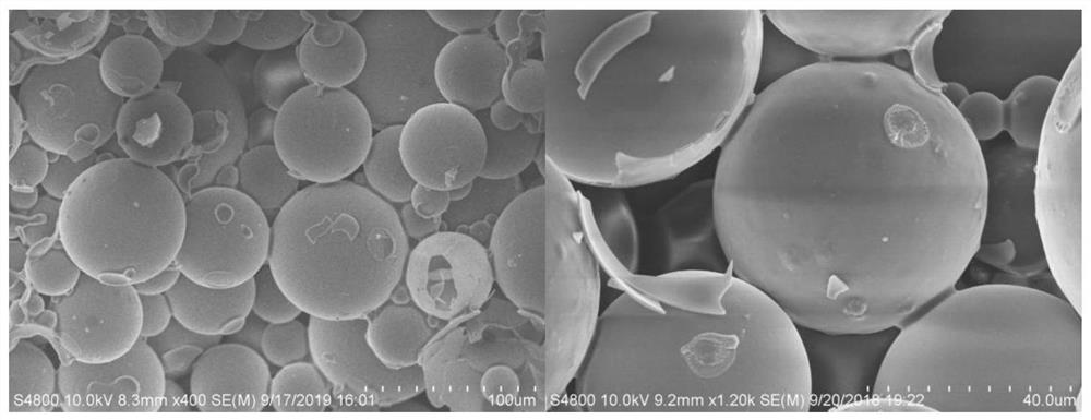 一种微球搭接形成的复合保温材料及其制备方法