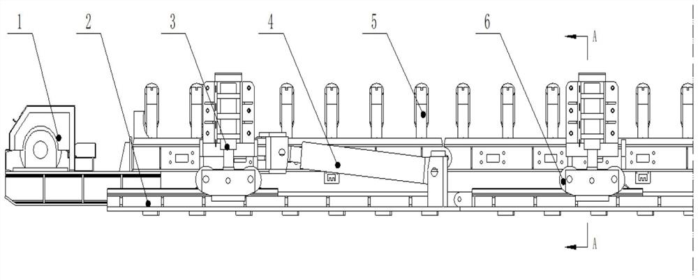 一种掘进机配套带式输送机用液压自移机尾结构