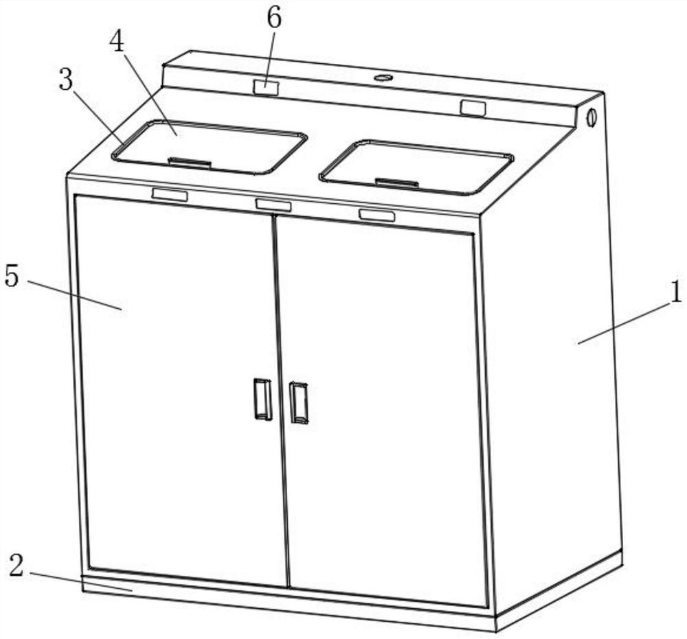 一种分离式称重底座智能垃圾分类箱
