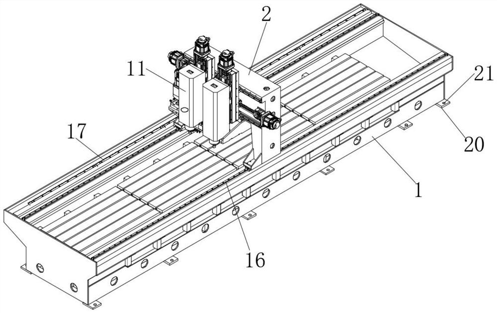 一种动梁双头型材加工机的结构