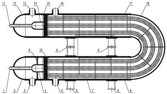 一种高压高温差纯逆流多流体热交换器