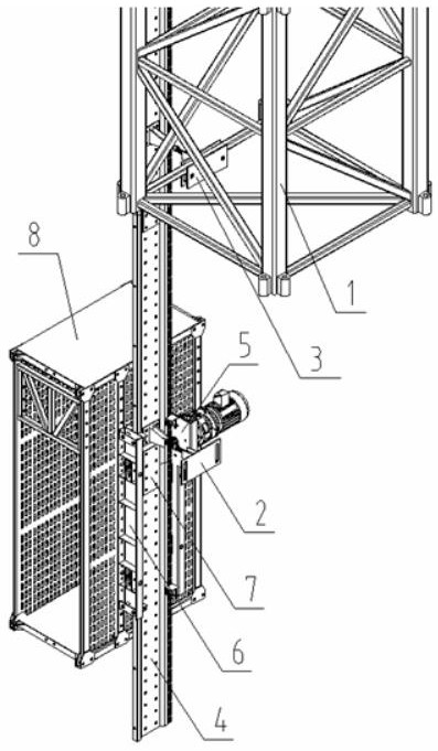 一种塔吊专用升降机