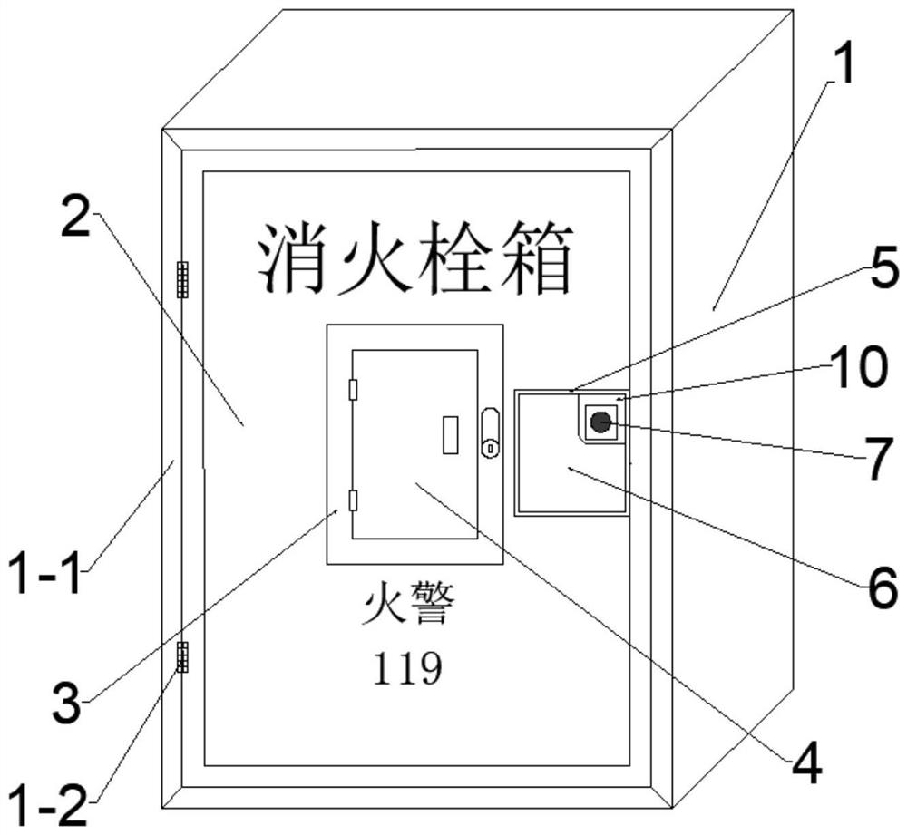 一种快速破拆钢化玻璃消防箱