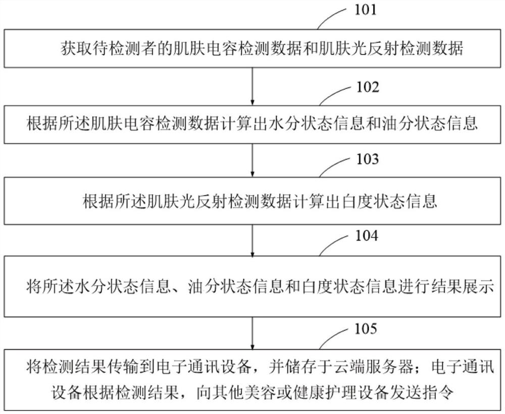 一种肌肤检测方法、装置及肌肤检测仪