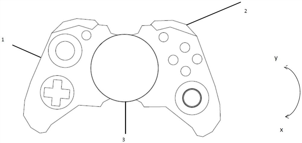 手柄角度和方向可调的游戏控制器