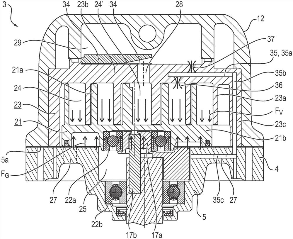 根据螺旋原理的容积式机器，特别是用于车辆空调机组的涡旋式压缩机