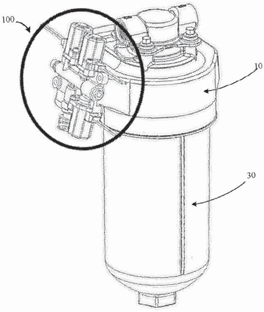 用于柴油颗粒过滤器再生的具有连续吹扫的柴油燃料加料模块