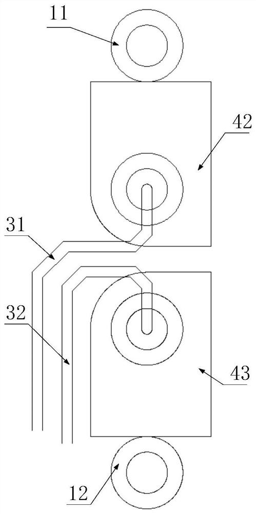 一种关于差分过孔的反焊盘设计方法、印制电路板