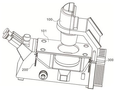 一种具有可拆卸机械平台的荧光显微镜及其方法