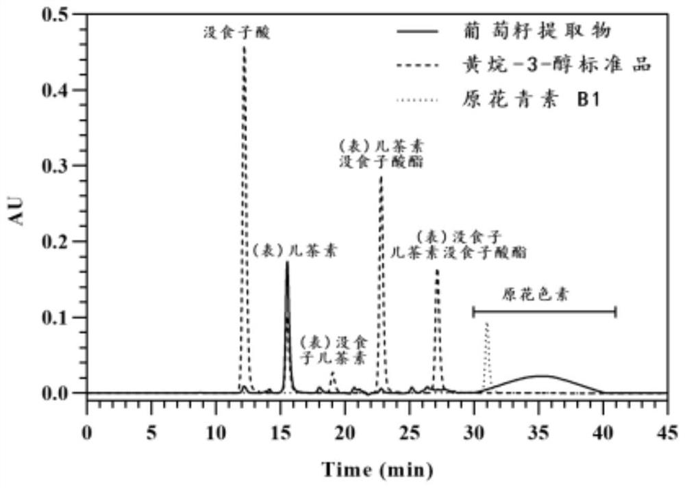 亲水作用和反相液相色谱联用分析原花色素结构的方法