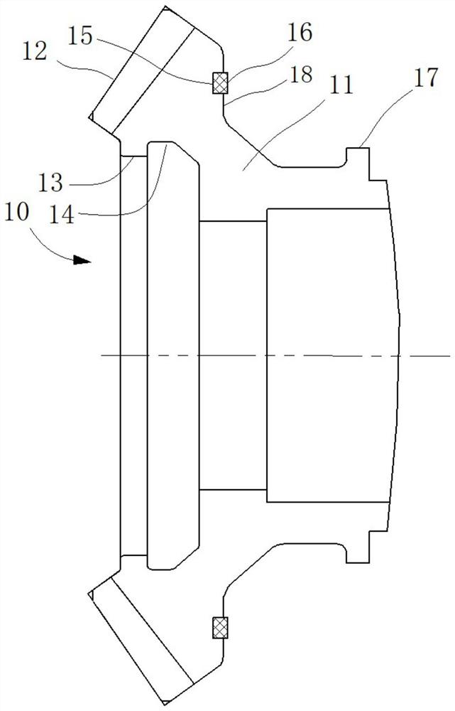 一种航空发动机中央传动锥齿轮轴及其安装结构