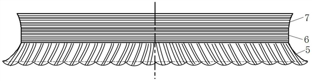 一种仿生耦合轴流风机导风圈结构
