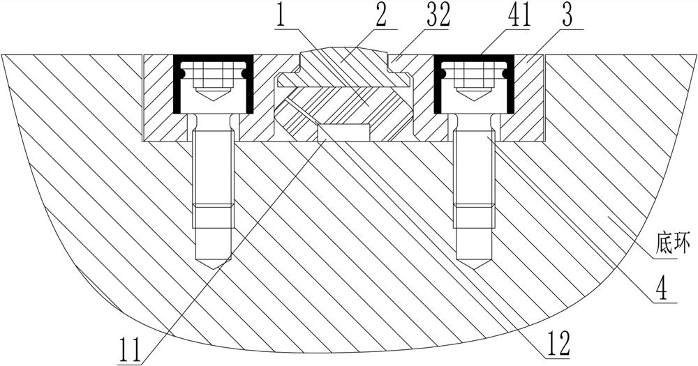 水轮机导叶端面密封结构及方法